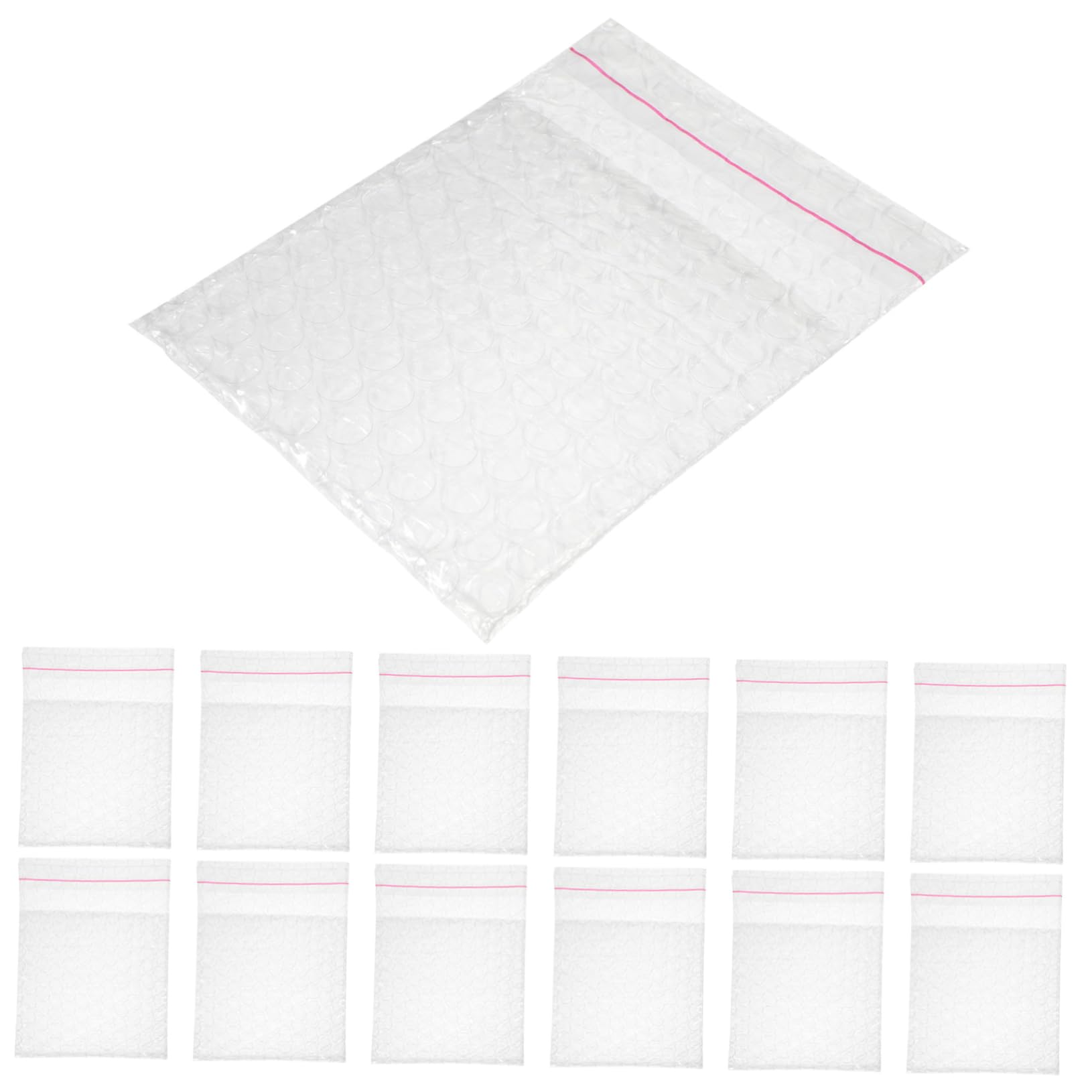 MUCKLILY Bubble Bag Bubble Pouches Wrap Self-seal Packaging Pouch Bubble Mailers Buffer Bag Self-seal Bubble Cushioning Pouches Clear Cushioning Mailers Cushioning Wrap Transparent Pe