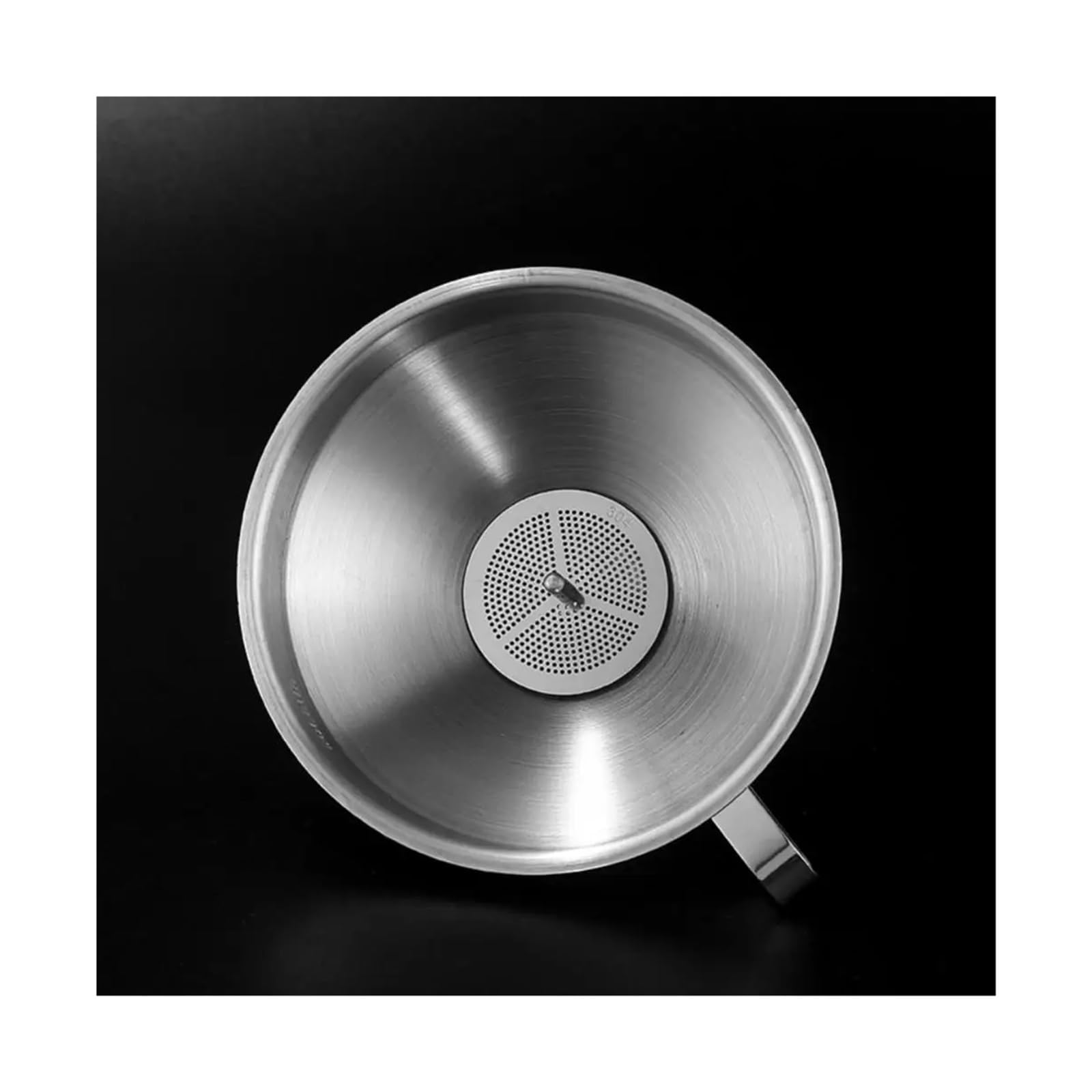 embudo， Embudo de acero inoxidable, embudo for líquidos de aceite de cocina, embudo de Metal con filtro desmontable, embudo de boca ancha for enlatar herramientas de cocina(304 Thick Medium)