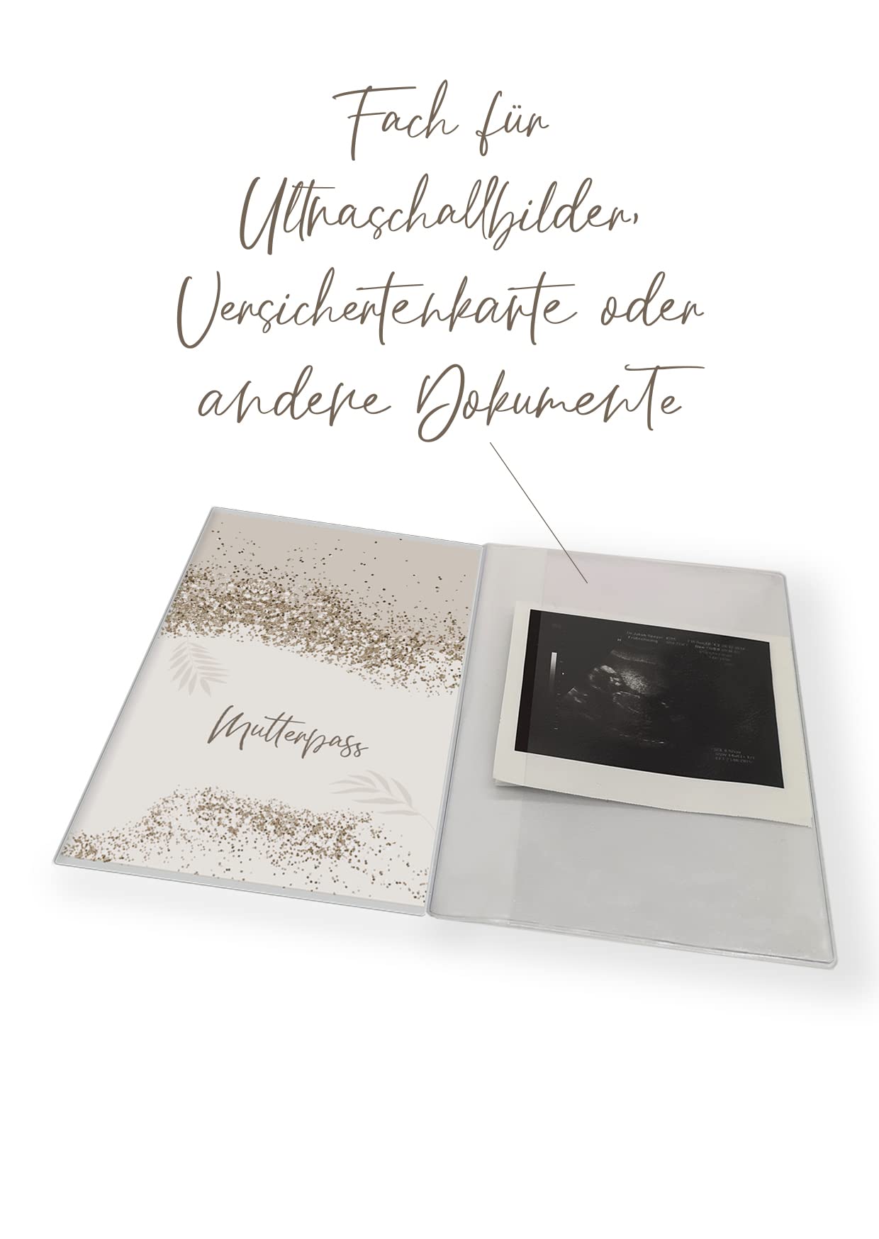 HIMMEL.HERZ.PAPIER Maternity Log Cover - High-Quality Protective Cover for Your Maternity Log - Glitter, 1 Stück (1er Pack) - Image 4