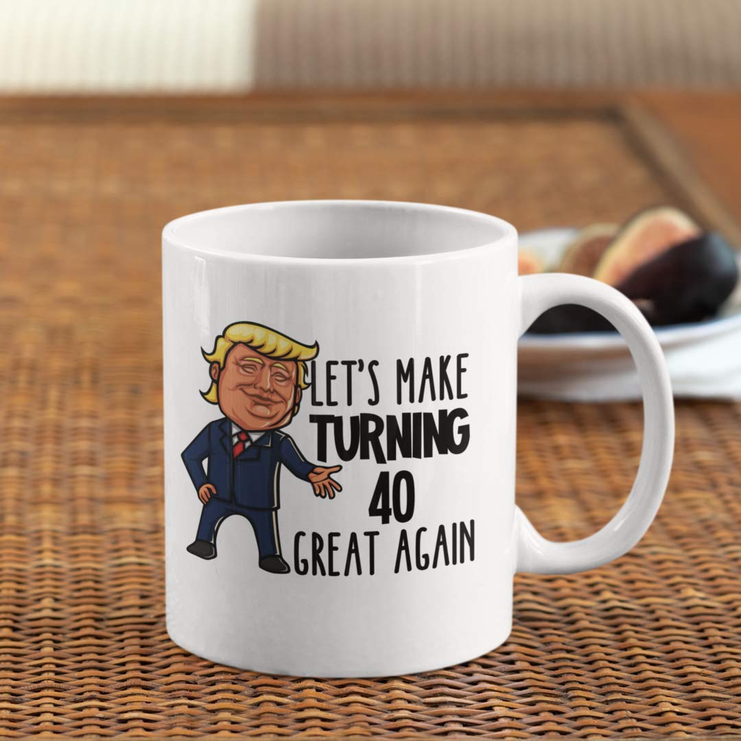 Mug D'anniversaire 50e Anniversaire Pour Donald Trump Supporter Lets
