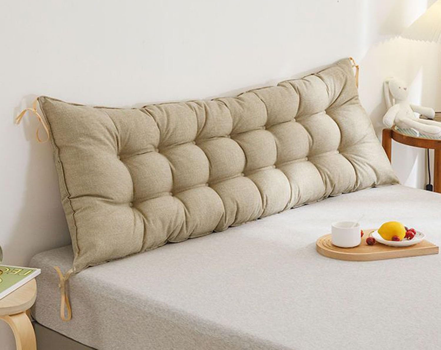 Bett Kopfteil Kissen Entfernbar Weiches Komfortables Rückenkissen Bett 60/80/140/150/120/180/200cm Lesen Kissen Kopfteil Gepolstert Bett Rückenlehne Waschbar Betten Sofa Rückenpolster ( Color : #13 ,
