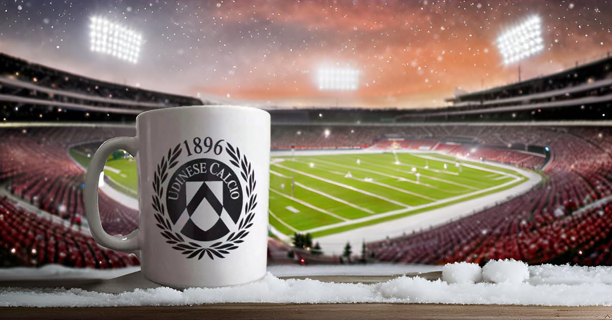 Udinese Calcio 1896 Mug ufficiale Udinese Calcio, Bianco