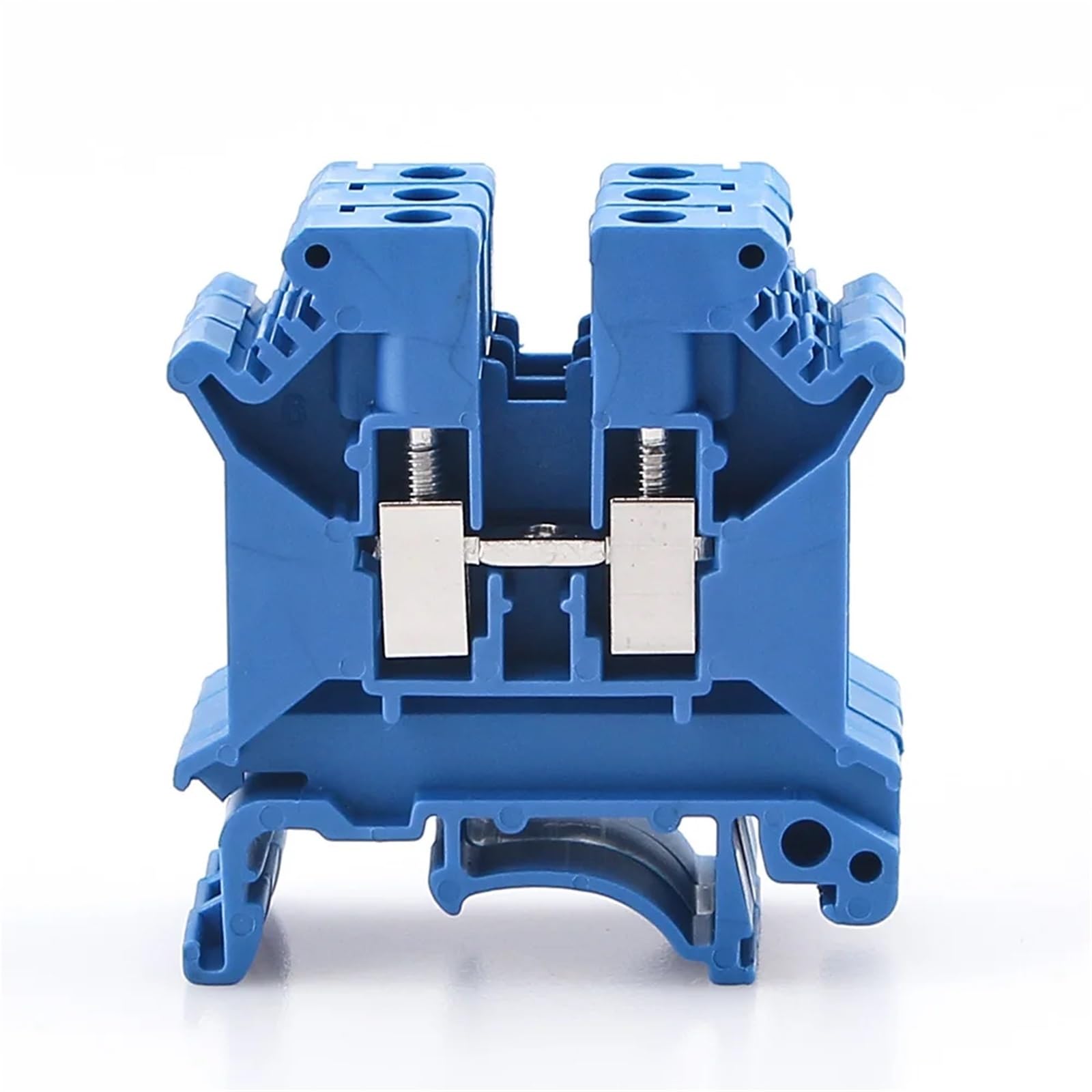 Bornier rail DIN UK-5N, 100 pièces, borne à vis, 24 A, 500 V, AWG24-10, connecteur électrique polyvalent(Green)