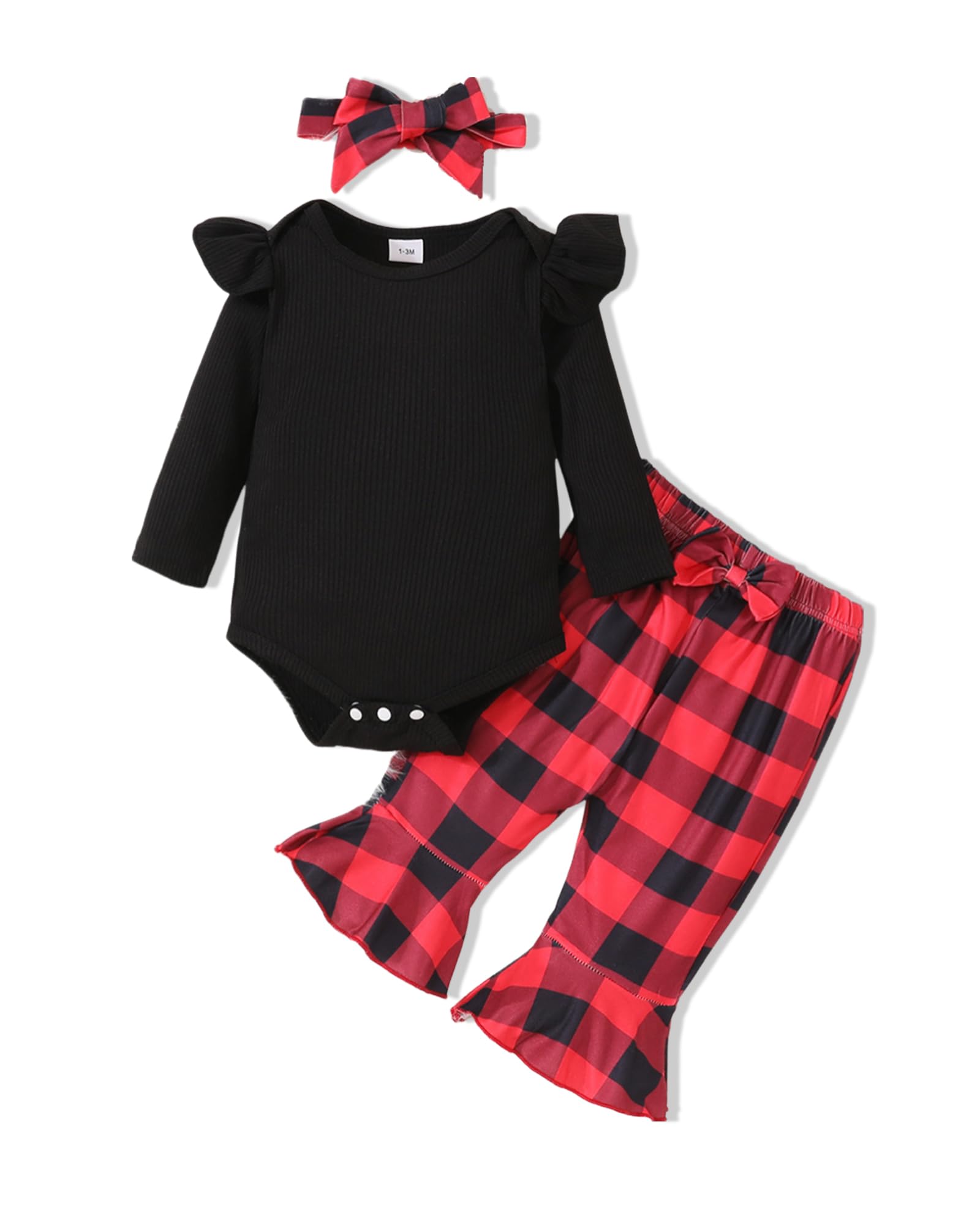 Doresbebe Baby Girl Clothes Newborn Infant Outfits Cute Summer Clothes Spring Romper Set+Hat+Headband