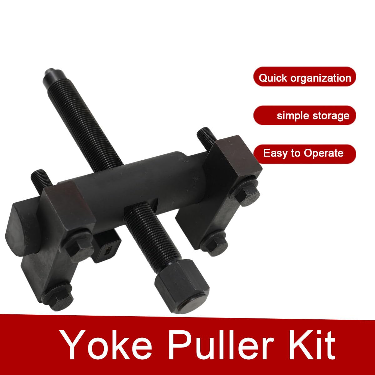Lfhelper Heavy Duty Yoke Puller Yoke Removal Tool Kit Yoke Remover Tool for Commercial Trucks/Semi Truck, Works for Class 6-8 Trucks and Equipment, 3/4 Impact Tools