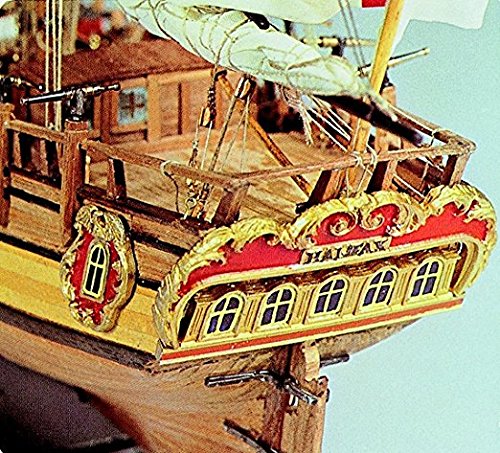 Mamoli - Zestaw modelowy barca HALIFAX Drewniany model statku - DUS_MV37
