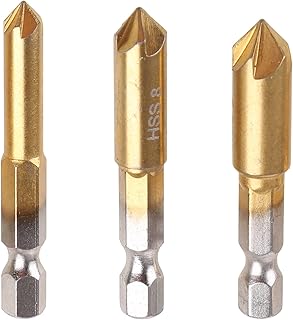 CHAKAE 3 Pcs 5 Flutes HSS Industrial Counters...,