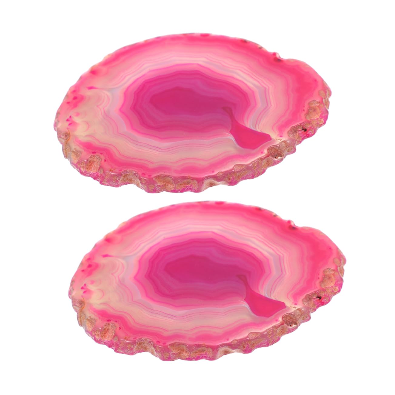 Dessous de verre agate naturelle et dessous de vin unique pour décoration de table
