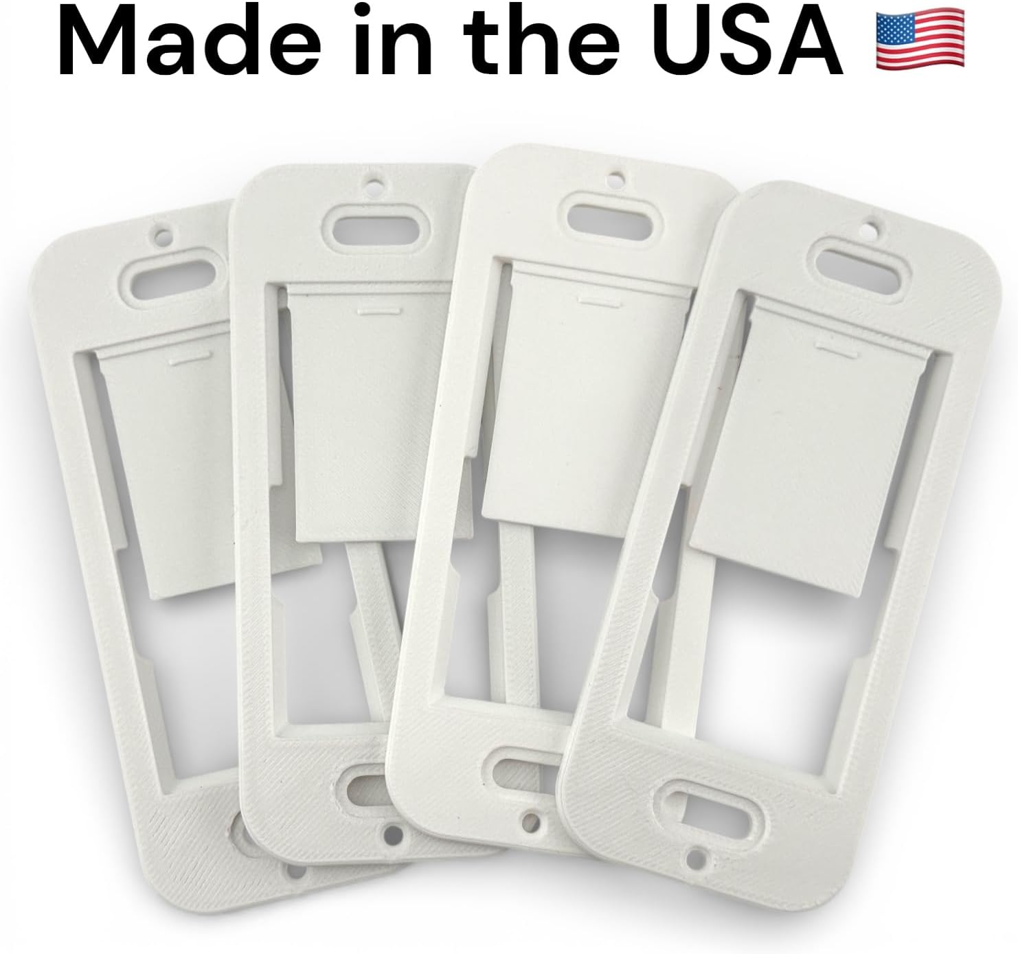 Wall Plate Bracket for Lutron Caseta Pico Remote (4 Pack) | Snap-in Wall Mount Holder for Lutron Pico Smart Remote | Seamless No-Wobble Installation | Durable Low-Profile Wall Bracket