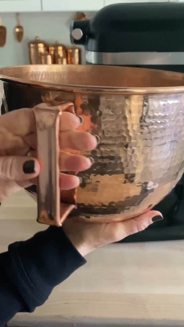 Amazon.com: Sertodo Copper Mixing Bowl | Fits KitchenAid Lift