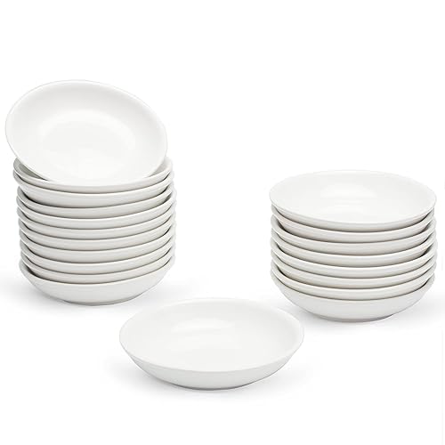 UIBFCWN 3 Oz Ceramic Dipping Bowls, Soy Sauce Dishes Set