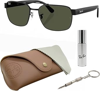 Ray-Ban RB3751 Square Shape Sunglasses with Official RAYBAN Eyewear Kit