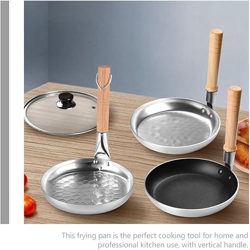 Miniatura 5 de Angoily Tamagoyaki - Sartén antiadherente para huevos, sartén japonesa Oyakodon, sartén para huevos Tamagoyaki, mini sartén de metal para tortilla