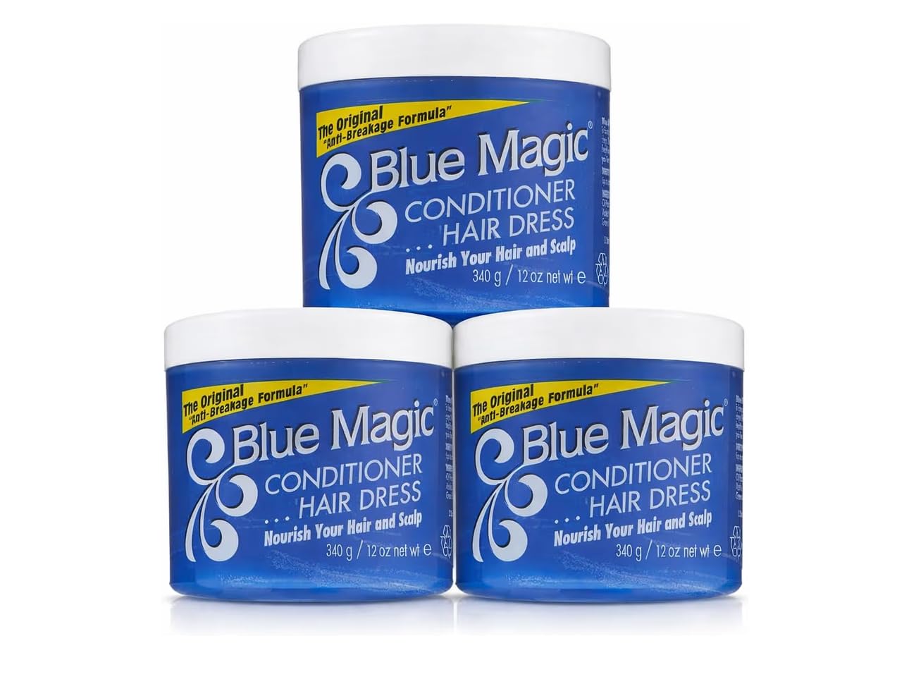 Blue Magic Hair Conditioner, Original Conditioning Formula, 12 oz (Pack of 3)