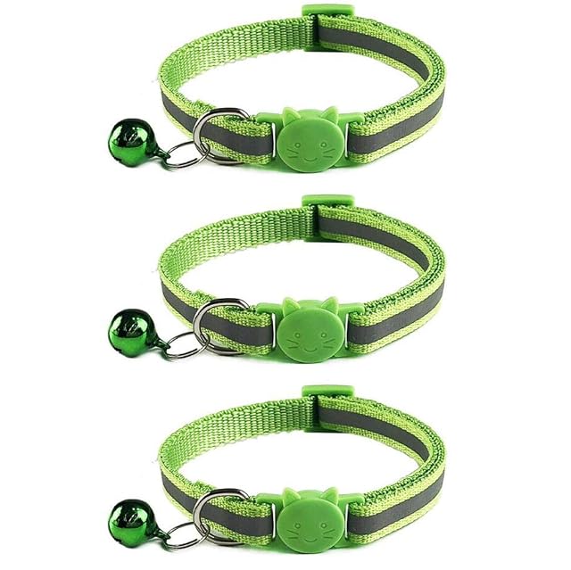 Tafeiya 3 collares ajustables para gatos con diseño reflectante