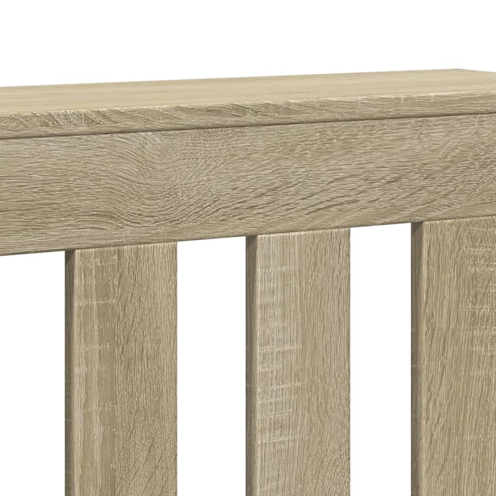 IKAYAA Cubre Radiadores 104x20x82 cm Cubierta de Radiador Madera con Estante Superior para Salón Dormitorio Oficina Roble Sonoma