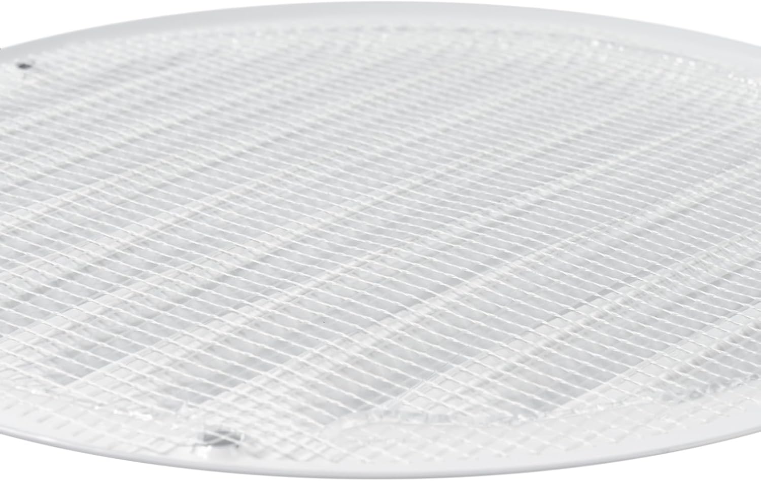 Vent Systems 5" Inch White Soffit Vent Cover - Pack of 10 - Round Air Vent Louver - Grill Cover - Built-in Mesh Screen - HVAC Vents for Bathroom, Home Office, Kitchen - Indoor, Outdoor Duct Cover