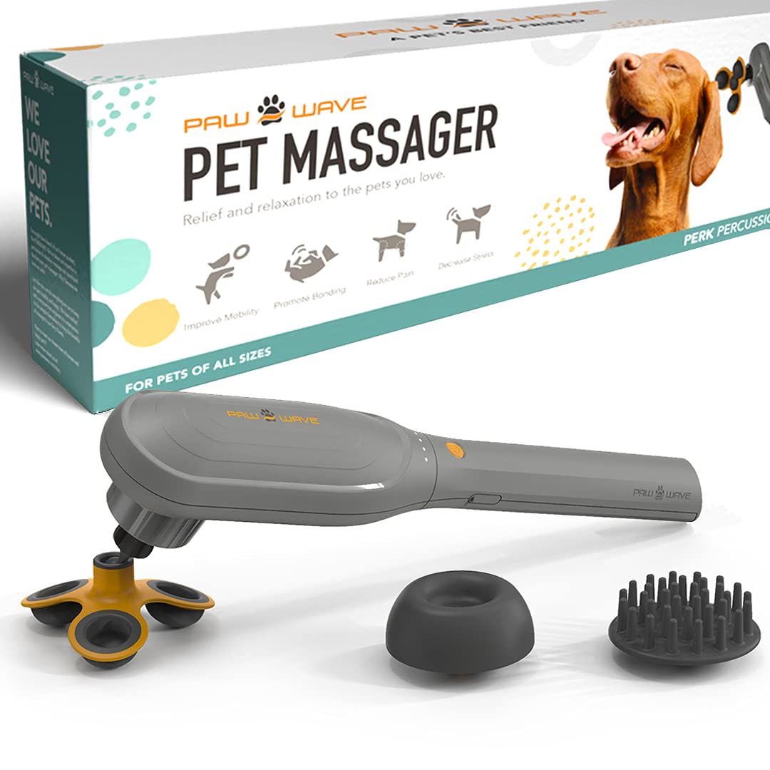 PERK Percussion Pet Massager for Dogs and Cats Designed to Help Massage Muscle Tightness, Improve Mobility and Recovery