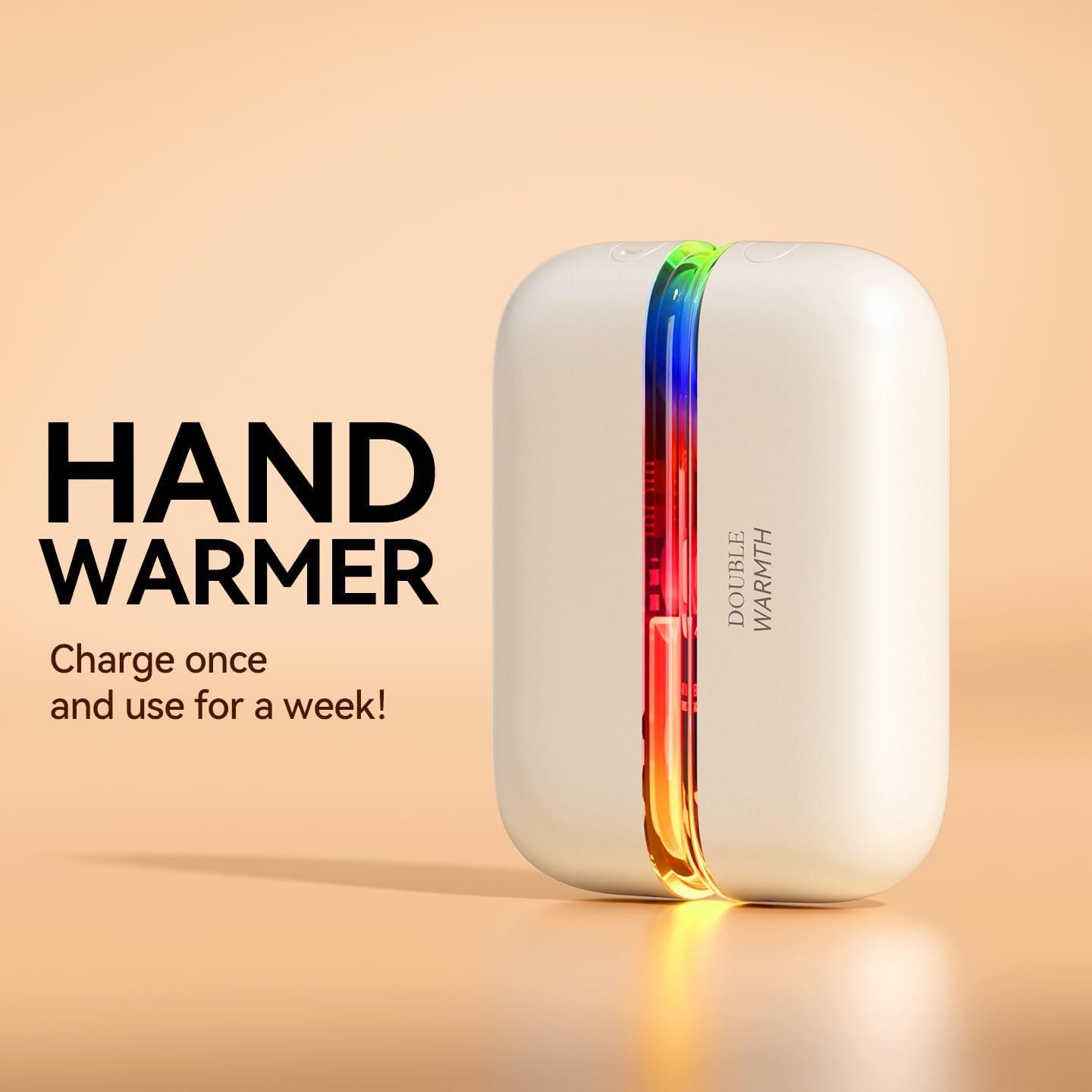 Hand Warmers Rechargeable 2 Pack, 2 in 1Magnetic Electric Handwarmer, 3 Levels Heat Up to 60℉, Portable Mini Pocket Heater for Raynauds, Golf, Camping, Men, Women
