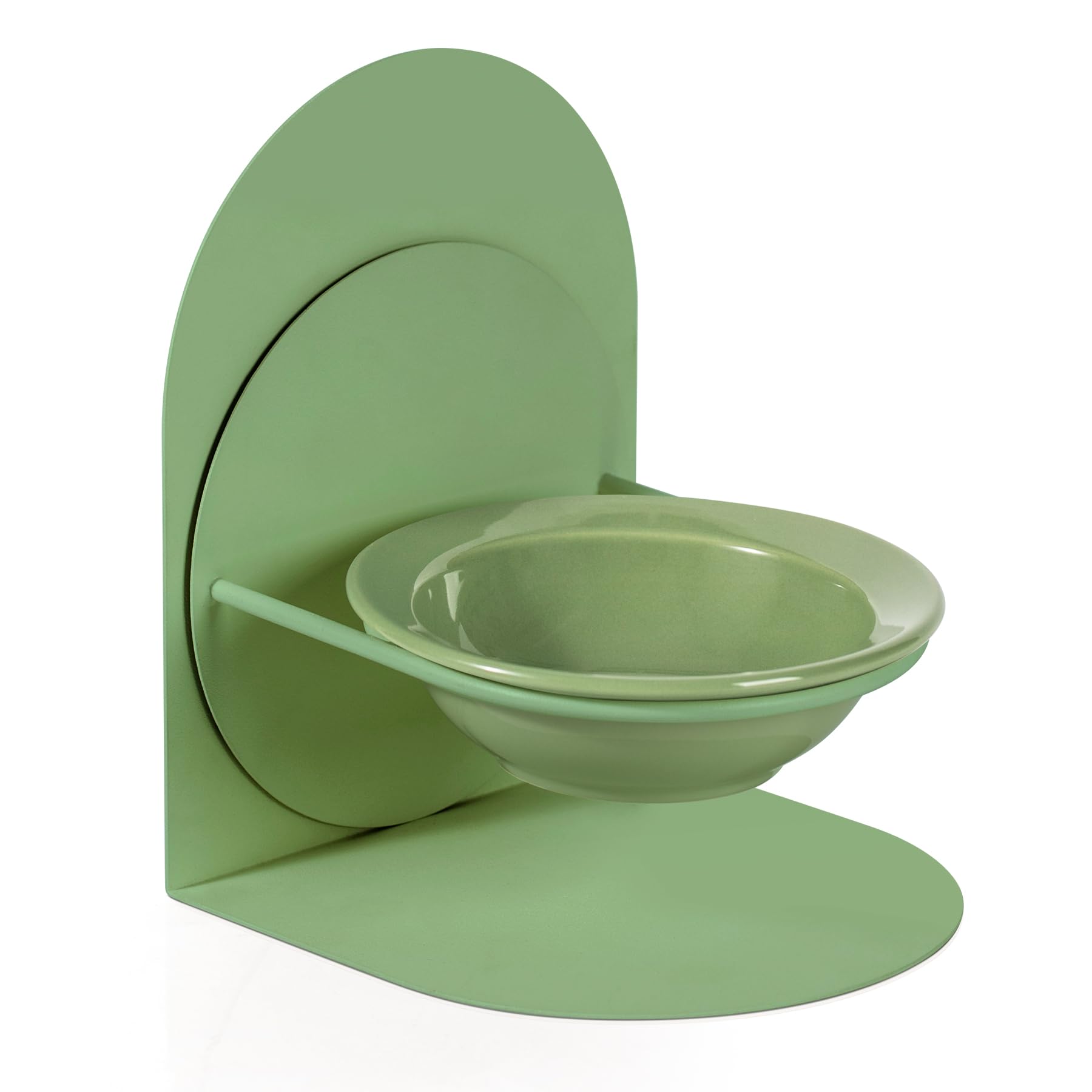 Amazon | 陶器製猫碗 金属製スタンド 磁石調整可能 高さと角度調節が