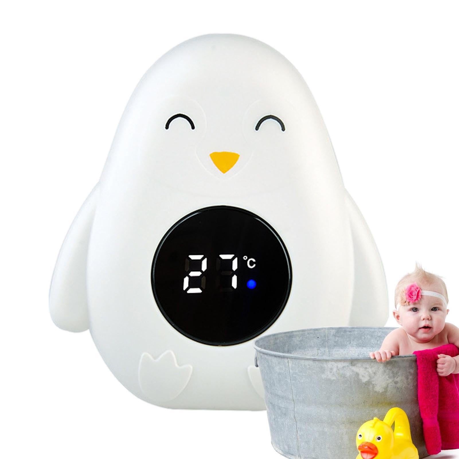 Thermomètre de Bain Numérique Manchot Pour Bébé et Nouveau-né Avec Écran LCD Tactile LED