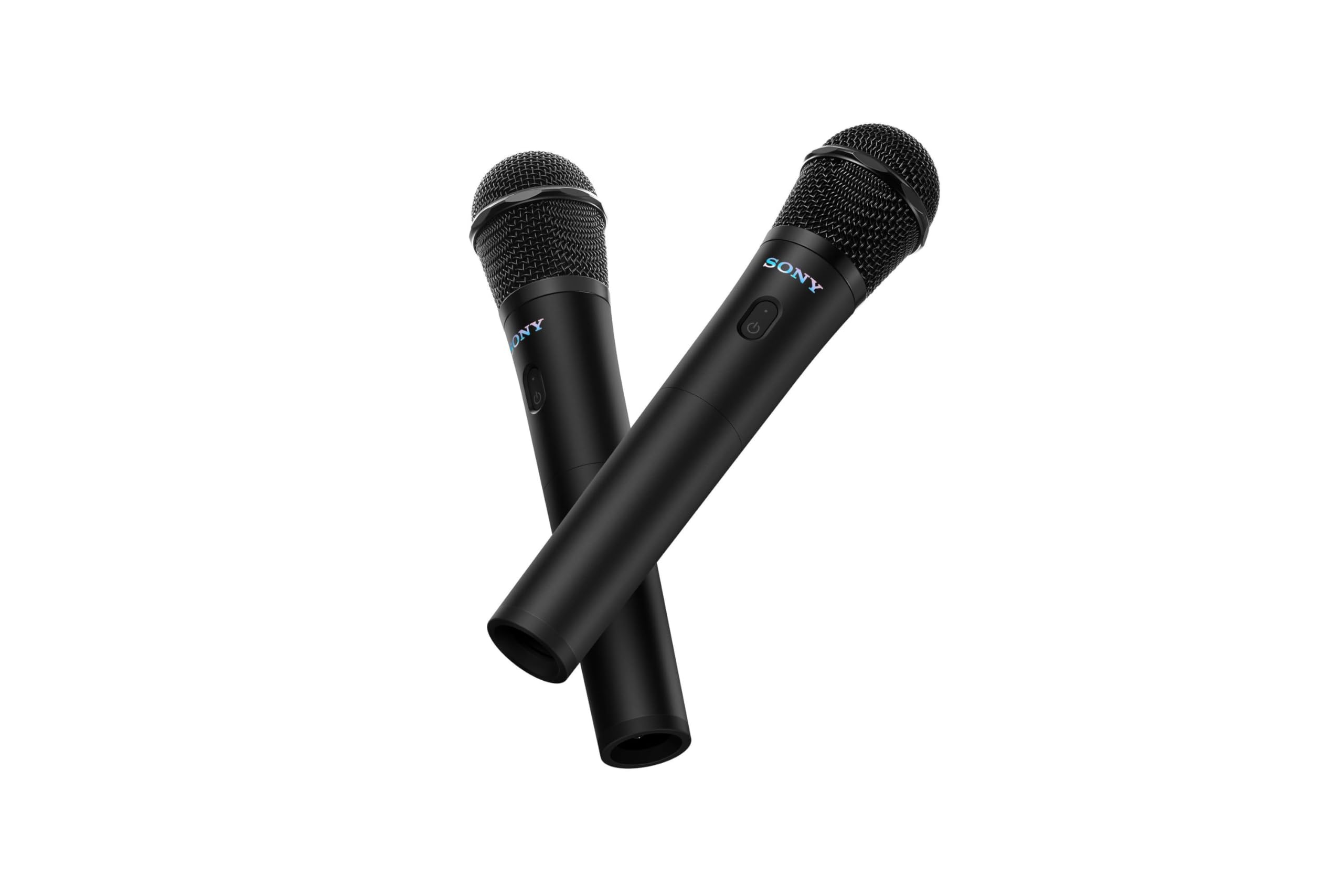 Sony ULTMIC1 - Set di microfoni wireless con 2 microfoni e ricevitore, riduzione avanzata del rumore, Duet Assist, batteria da 20 ore, antiurto, perfetto per la serie ULT POWER SOUND - Black