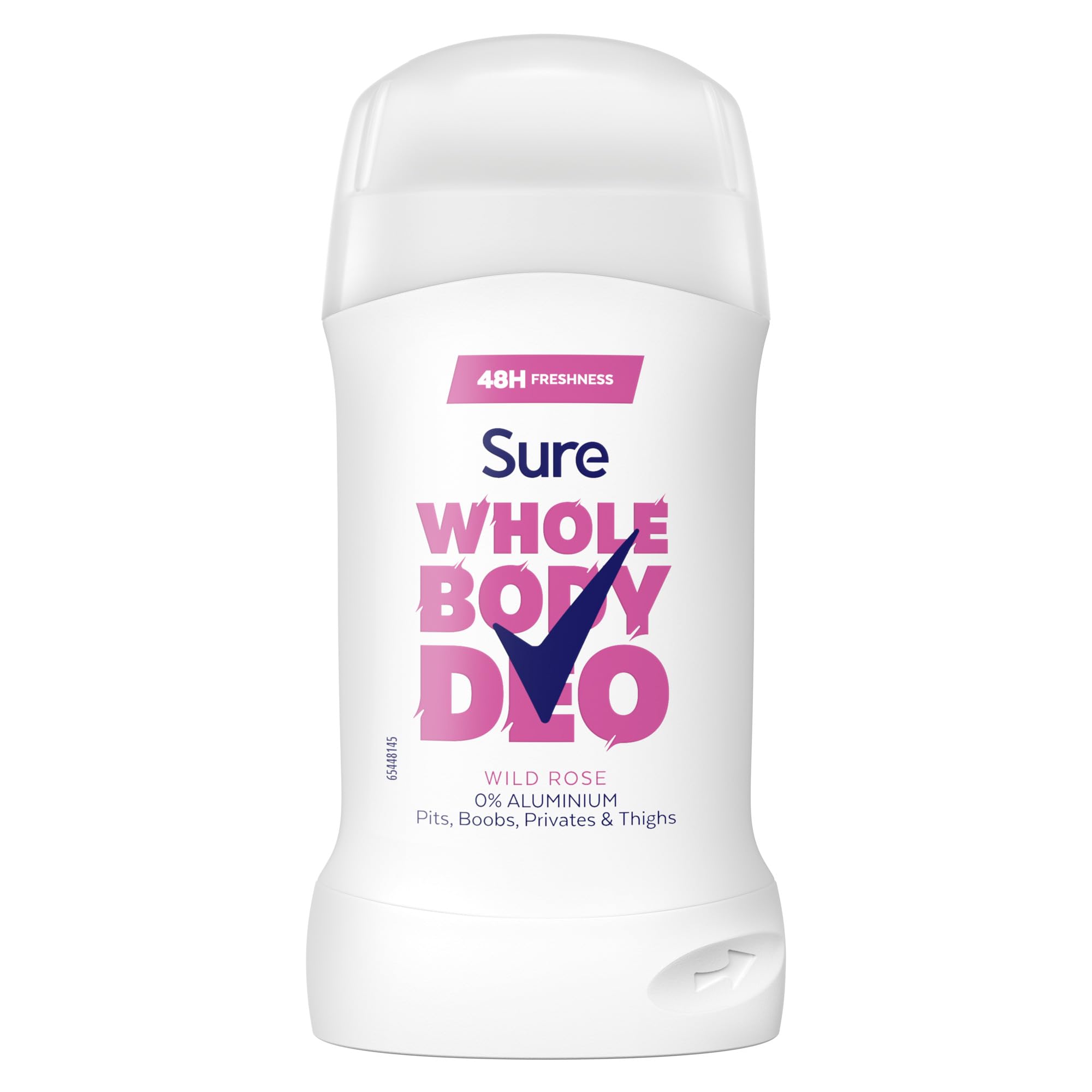 Sure Wild Rose Whole Body Deodorant women's deodorant stick with a fresh & floral fragrance for 48-hour odour control 50 ml