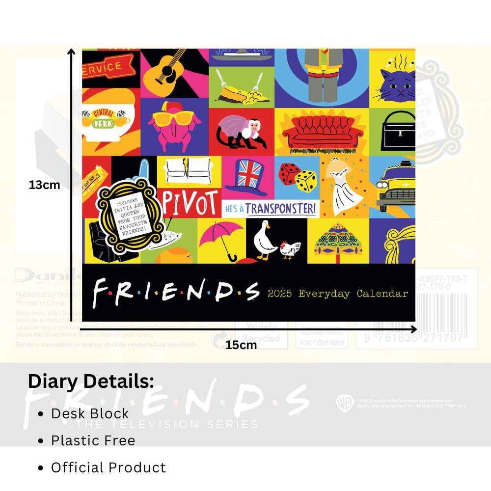 Friends – Freunde 2025: Original Danilo-Tagesabreißkalender [Kalendar]