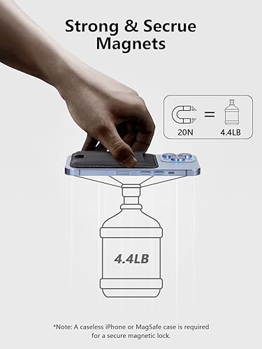 Miniatura 2 de TopMade Cartera Magsafe, cartera magnética para iPhone 16, iPhone 15141312, cartera magnética de cuero para teléfono con potente imán, bloqueo RFID,