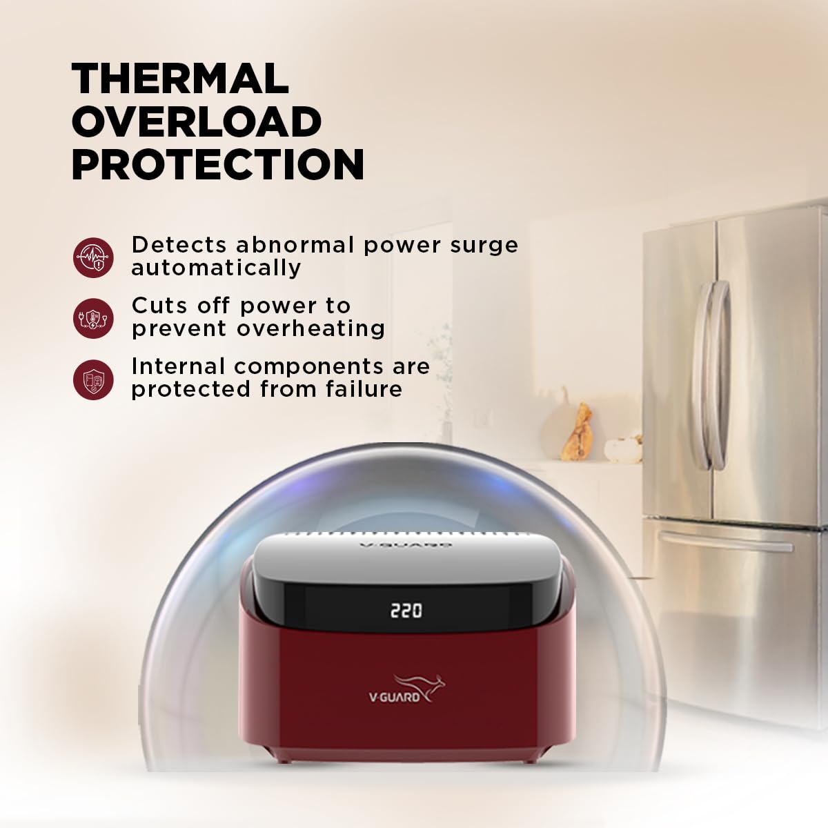 V-Guard Stabilizer for Refrigerator - Protect Your Appliance -6