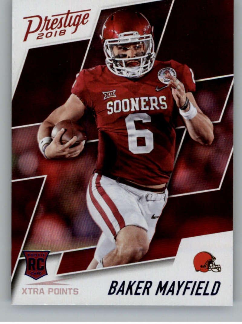 2018 Panini Prestige NFL XTRA Points Blue (Retail Exclusive) #203 Baker Mayfield Cleveland Browns Panini Football Card