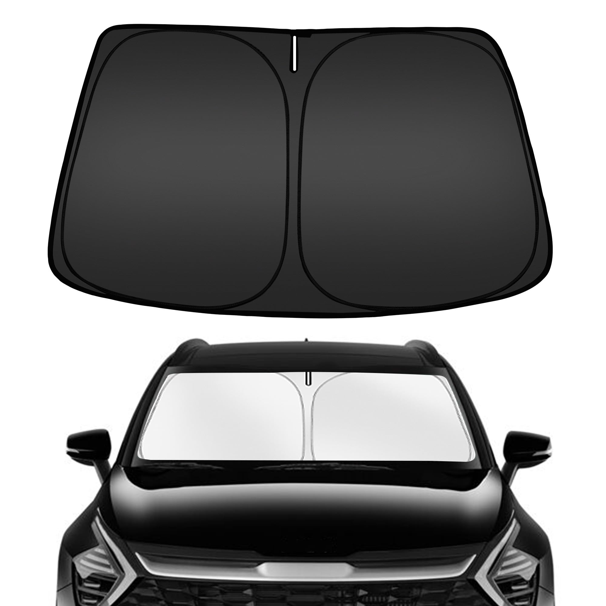 ARISMOTOR Windshield Sun Shade for Kia Sportage NQ5 2023-2025, Custom Fit Foldable Front Window Sunshade Sun Visor Protector, Block UV Rays Keep Your Car Cooler