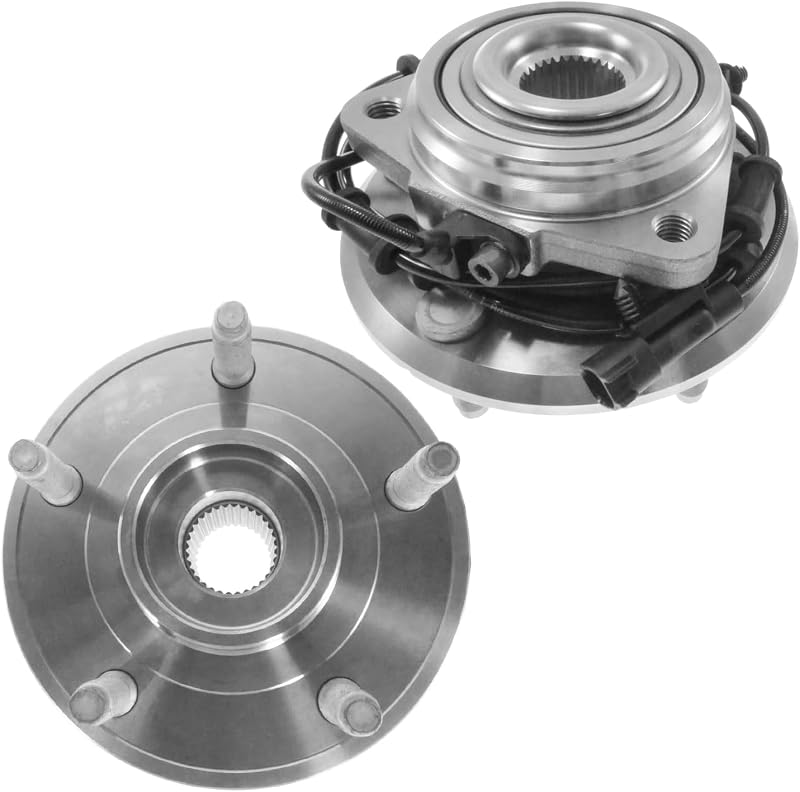 Detroit Axle - 2pc Front Wheel Bearing Hubs for 2011-2017 Jeep Wrangler | 2018 Jeep Wrangler JK, 2012 2013 2014 2015 2016 Wheel Bearing and Hubs Assembly Replacement