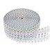 TtoyouU 2.2" x 10 yards Flower Diamond Crystal Rhinestone Mesh Wrap Roll Ribbon,8 Rows, Wedding Party,Cupcake Decorations (Multicolor)