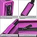 YOUSHARES 180 Slots PU Leather Colored Pencil Case - Large Capacity Carrying Case for Prismacolor Watercolor Pencils, Crayola Colored Pencils, Marco Pens, Gel Pens（Purple）