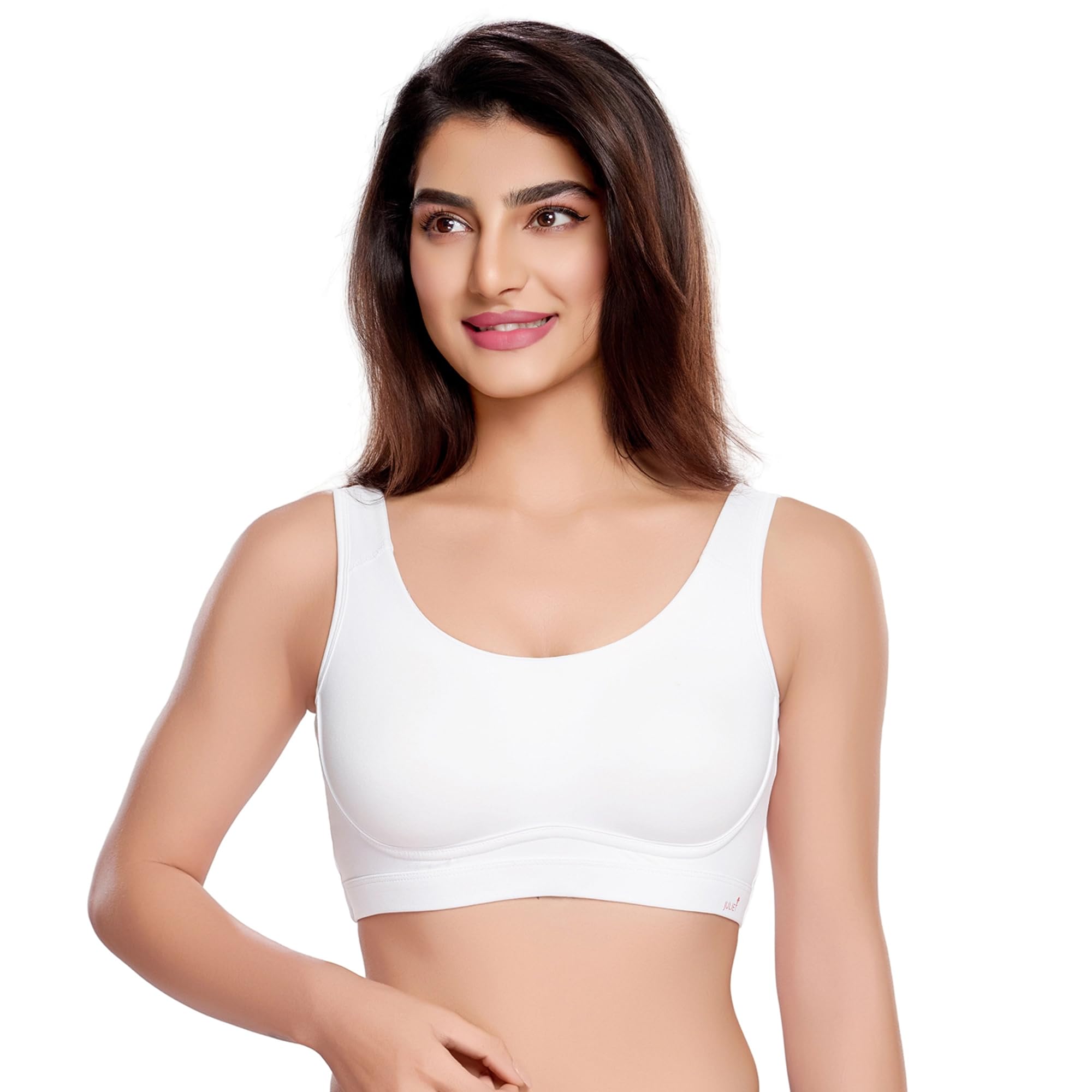 Women's Cotton Non-Padded Wire Free Sports Bra JS 97-image-27