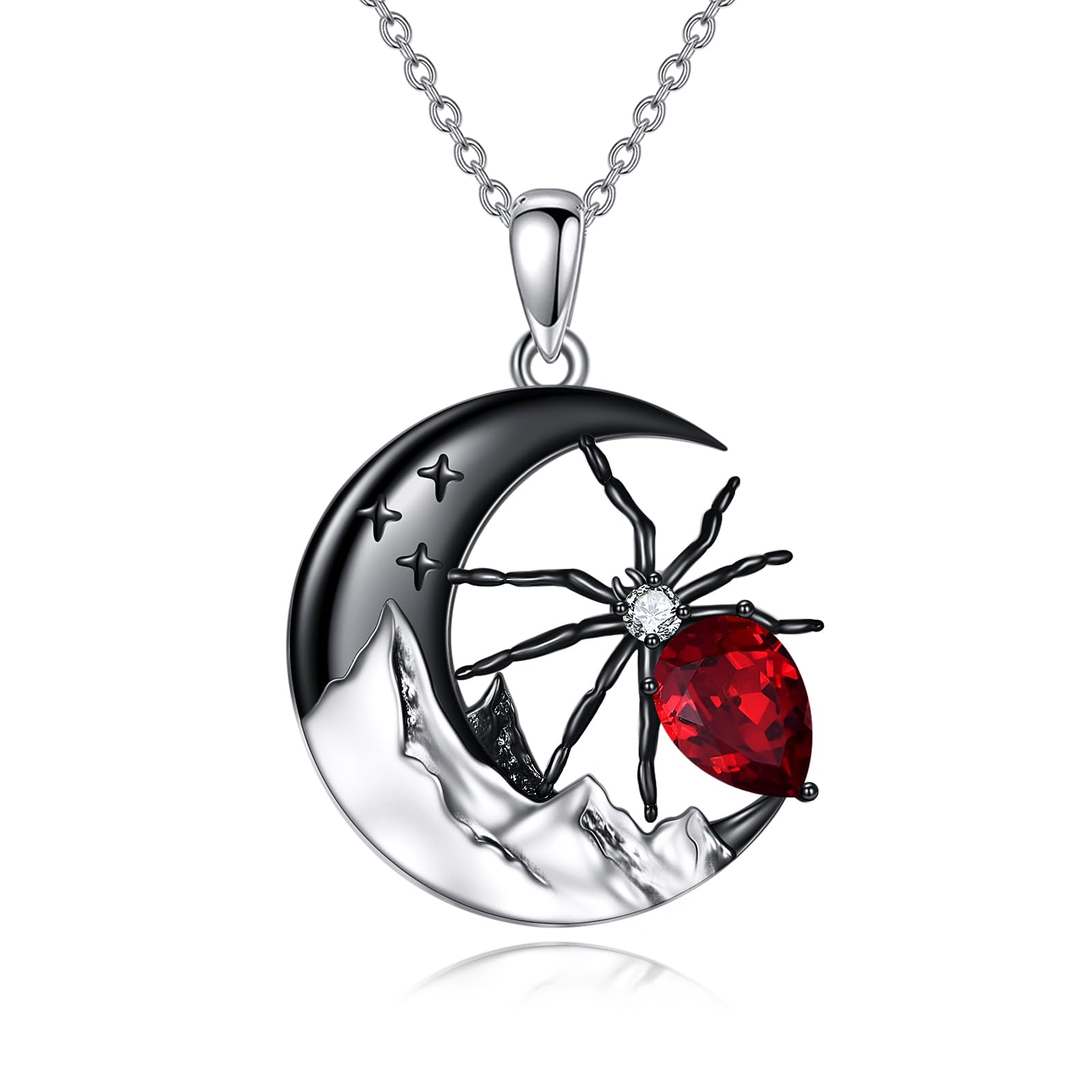 YAFEINI Mondstein Kette für Damen 925 Sterling Silber Ozeanw