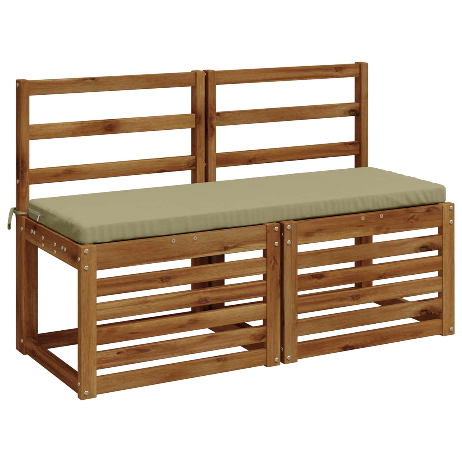 vidaXL Cuscini per Panchina a 2 Pezzi SOEST 2 pz 100% Poliestere