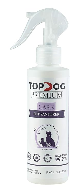 TopDog Premium Pet Sanitizer - Lavender (250 ML), Medium