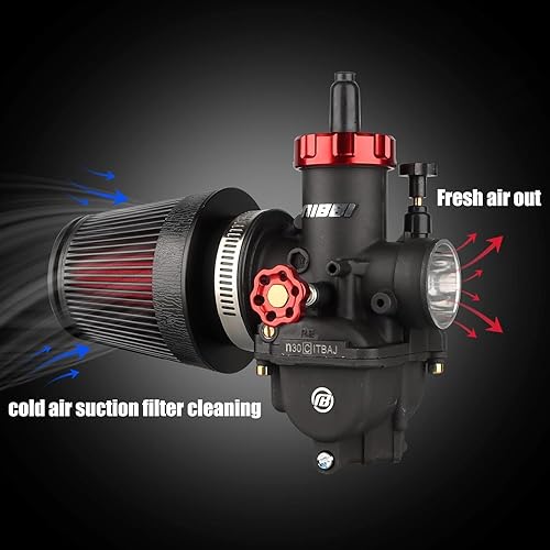 Miniatura 9 de NIBBI Filtro de aire de motocicleta de carreras, filtros de aire universales para motocross, limpiador de carburador de motocross