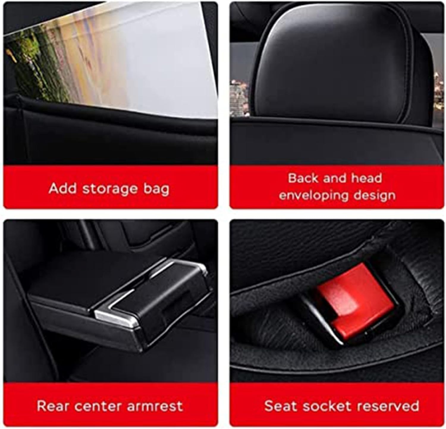 Lot de 2 Housses de Siège Avant de Voiture pour Skoda Kamiq/Kamiq Monte/Kamiq Monte Carlo, Imperméables Cuir Respirant Protection Siege Cuir Quatre Saisons,A