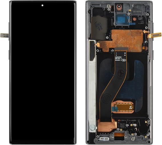 TFT for Samsung Galaxy Note 10 Screen Replacement for Galaxy Note10 LCD Display Touch Screen for SM-N970F SM-N970U SM-N9700 Digitizer Assembly Replacement Repair Parts (Black with Frame)
