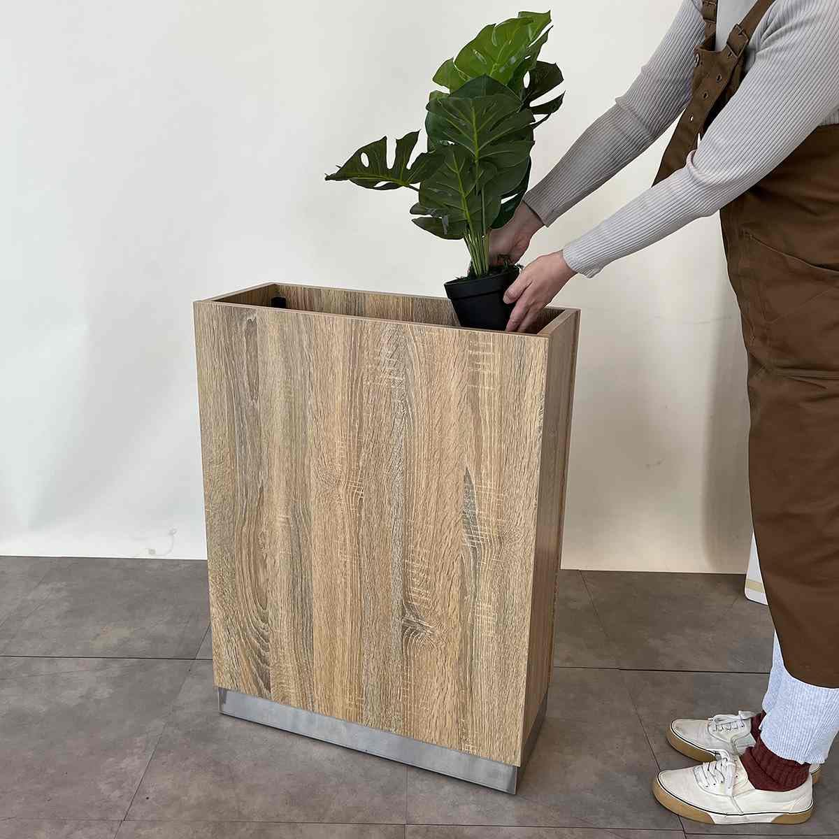Amazon.co.jp: 木製プランターボックス ラスティック柄 幅60×奥行25×高