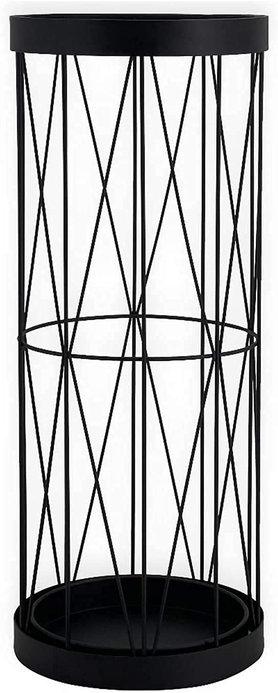 Porte-parapluie métal au design épuré en fer forgé pour hôtel et bureau