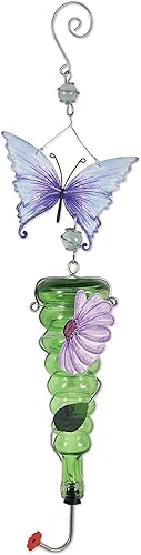 Sunset Vista Designs for The Birds - Comedero colgante para colibríes de 22 onzas, mariposa, 28 x 7 x 4
