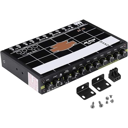 Égaliseur Graphique Audio Voiture 7 Bandes Nikou - Avec Entrée Auxiliaire 3,5 Mm