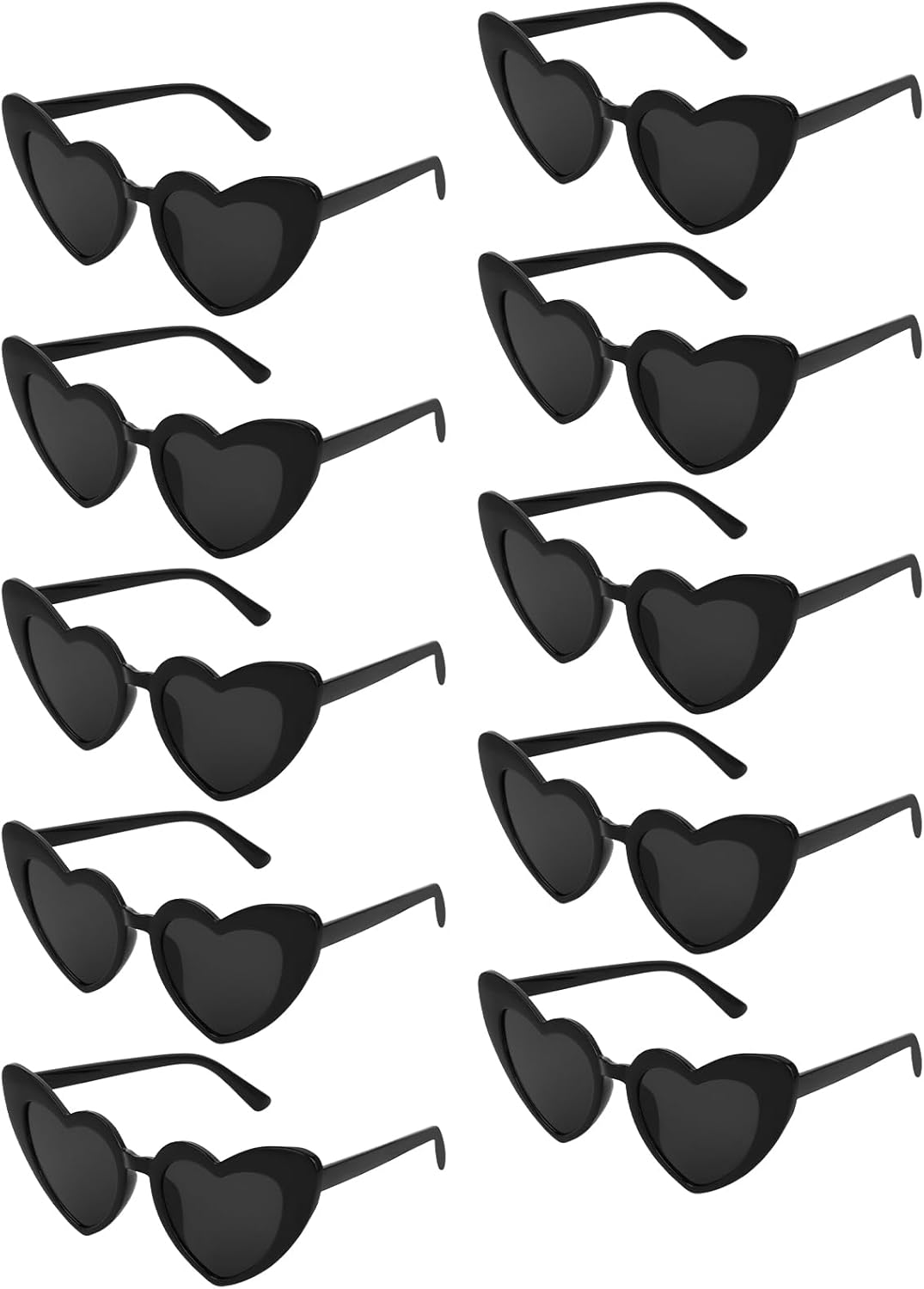 Jaciya 10-Pack Heart Shaped Sunglasses for Bachelorette Party, Wedding, and Photo Shoots - Image 7