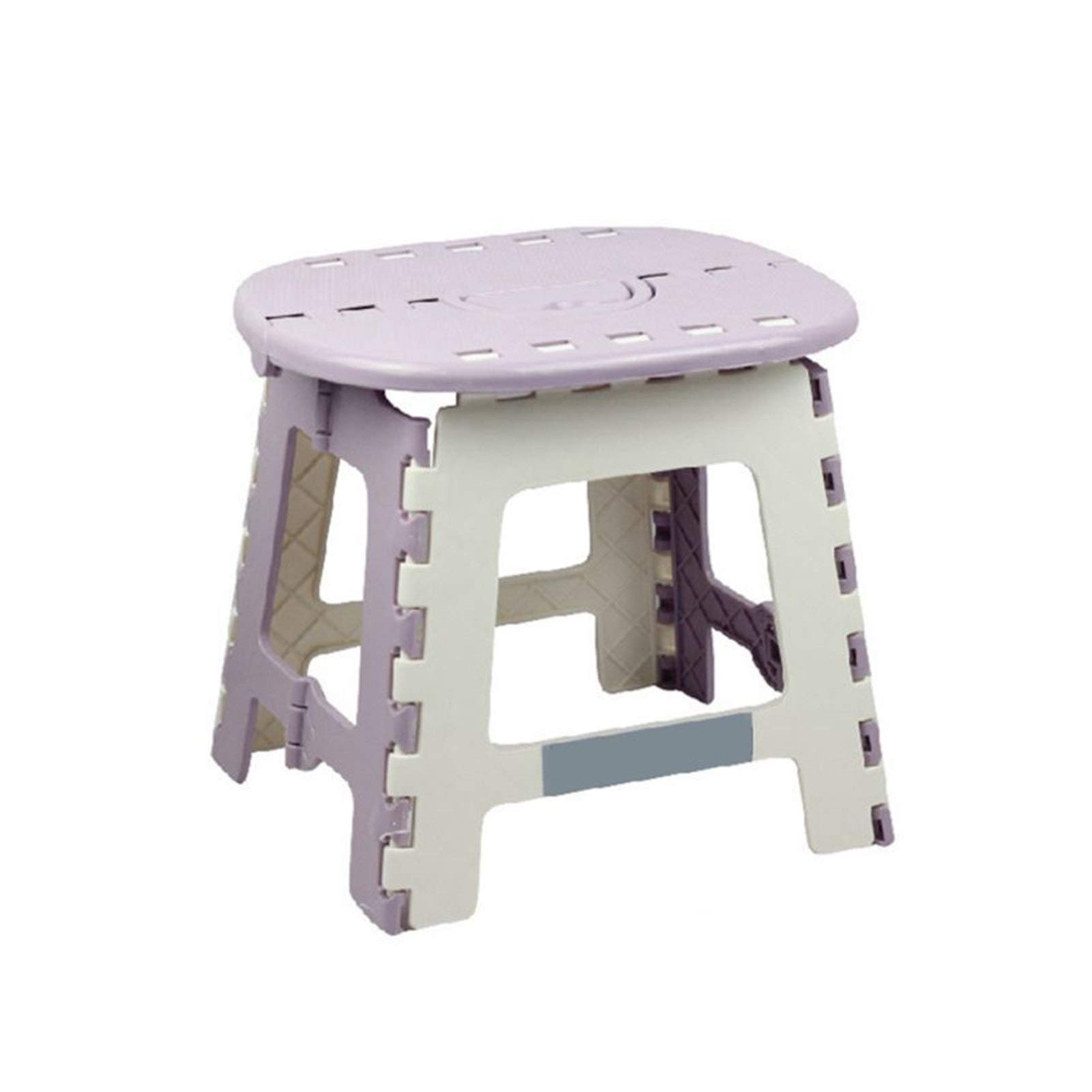 Exquisiter Campinghocker Tragbarer Stuhl-Sitz Fußbank Kunststoff Trittschemel Haushalt Badezimmer Küche Garten Camping rutschfeste Klappsitz (Color : A2)