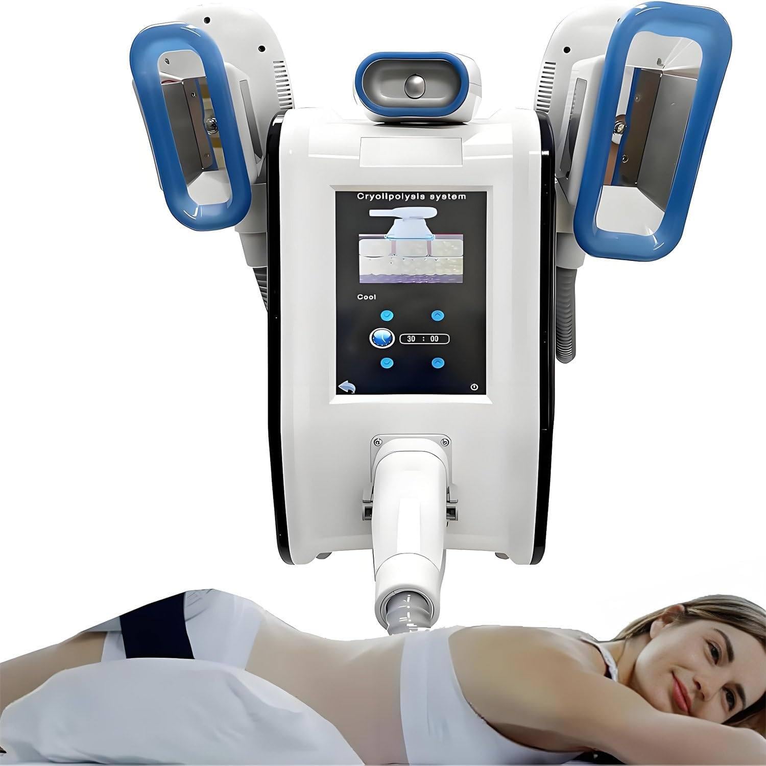 Machine de congélation des Graisses, cryothérapie 360°, 400 W, pour remodelage du Corps, amincissement, lipolyse, avec 3 poignées