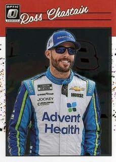 2023 Donruss Racing Optic #61 Ross Chastain AdventHealth/Trackhouse Racing/Chevrolet Retro 1990 Official NASCAR Trading Card (Stock Photo Shown, Near Mint to Mint Condition)